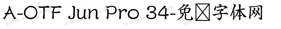 A-OTF Jun Pro 34字体转换